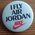 original i fly air jordan -promotional badge from 1985