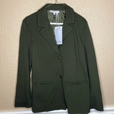 NWT MaxMara Cluny Single-Breasted blazer in Olivia size medium - Image 1 of 4