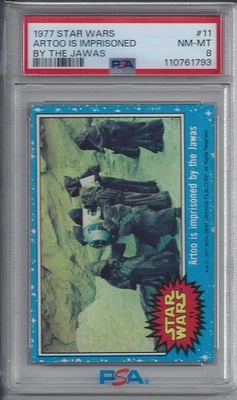1977 Topps Star Wars Series 1 Artoo is Imprisoned by the Jawas #11  PSA 8 NM-MT - Image 1 of 2