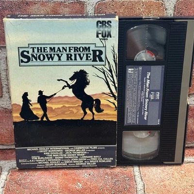 The Man From Snowy River VHS Used Tom Burlinson  1982 CBS Fox Drawer Box RARE - Image 1 of 3