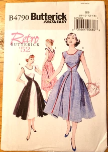 Butterick Pattern 4790 Retro 1952 Misses' Wrap Dress Fast & Easy Sizes 8-14 - Picture 1 of 5