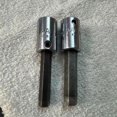 MAC Tools Socket Hex Allen Lot Of 2 , X126D , X106D - Изображение 1 из 4