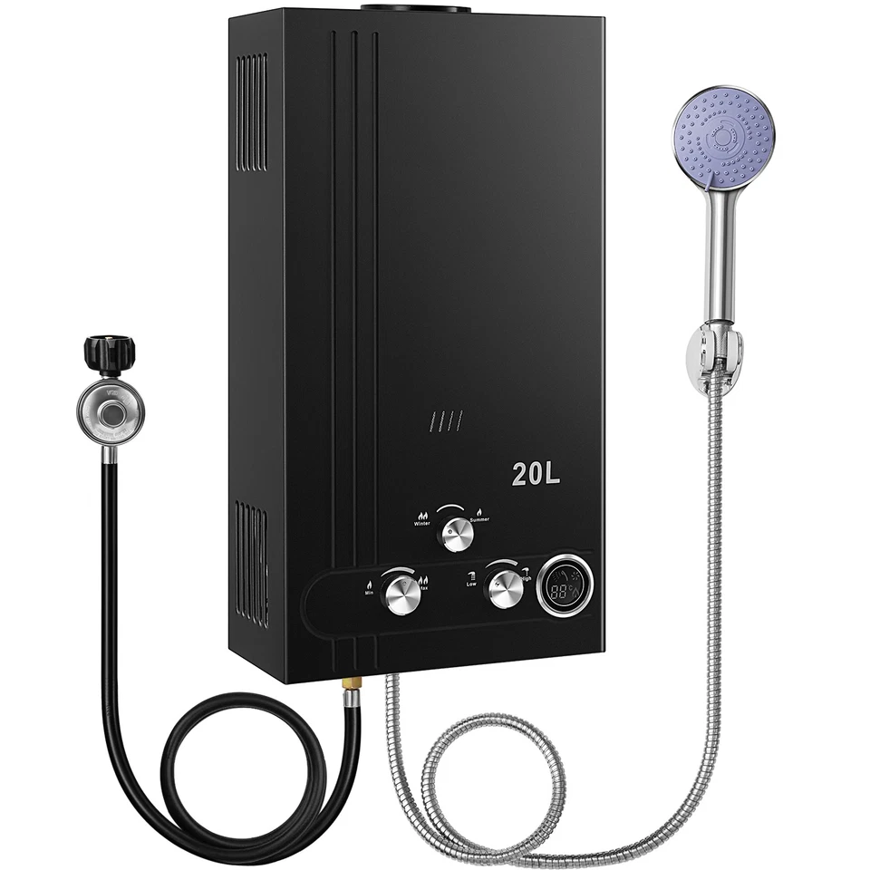 18l Natural Gas Hot Water Heater 5gpm On-demand Tankless Instant Boiler Shower