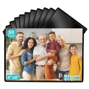 Magnetic Picture Frame, 50 Pack Magnetic Photo Frames for Refrigerator 4"x6" ... - Picture 1 of 8