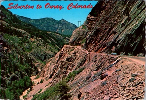 Vintage Postcard-Highway Silverton to Ouray Colorado, Petley Unposted Card - Picture 1 of 2