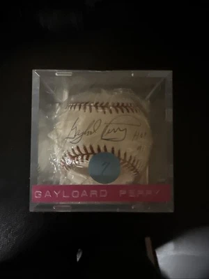 Gaylord Perry HOF 91 Autographed Baseball With COA - Image 1 of 2