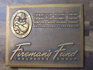 Feuerwehrkasse Versicherung Gedenktafel 1863 Dekor - Bild 1 von 2