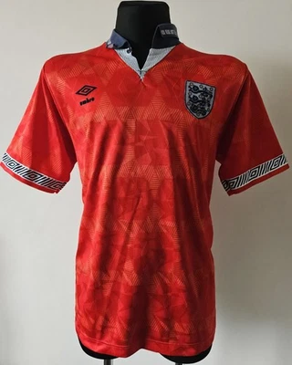 England 1990 - 1993 Away football Umbro Vintage shirt size Large - Image 1 of 4