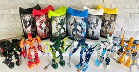 Bionicle Glatorian Legends: 8984 8985 8986 8987 8988 8989  w/Canister & Manual