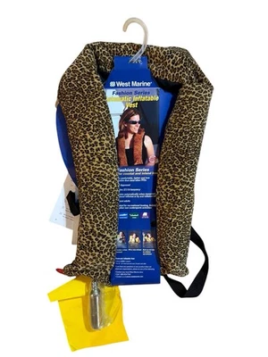 West Marine SH1F Fashion Automatic Inflatable Type V w/Type II Life Vest Jacket - Image 1 of 4