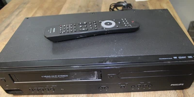 Philips DVP3355V/F7 DVD/VCR  Combo Player Hi-Fi VHS Recorder w/ Remote Tested - Image 1 of 4