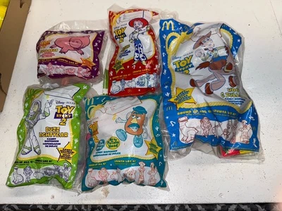 1999 McDonalds Disney Toy Story 2 Candy Dispensers Sealed Complete Lot Of 5 NIP - Image 1 of 2