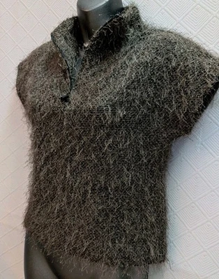 ¡NUEVO! Precioso Pullover Jamie Sadock M Pestañas Verdes Media Cremallera Foto 1 de 4