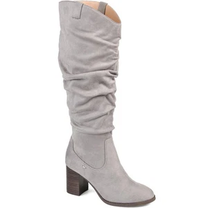 Journee Collection Womens Aneil  Brown Knee-High Boots 6 Medium (B,M) BHFO 2689 - Picture 1 of 3