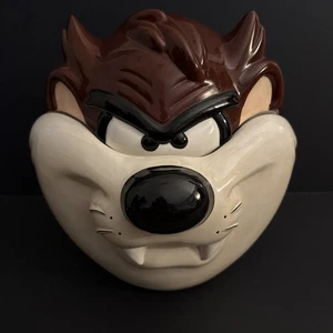 Vtg 90s Looney Tunes Tasmanian Devil Ceramic Cookie Jar RARE - Picture 1 of 16