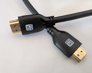 Ultra High speed 8K HDMI 2.1 Cable M/M 6 Ft Gold Plate  30 AWG 6 ft. 8K/60HZ - Picture 1 of 9