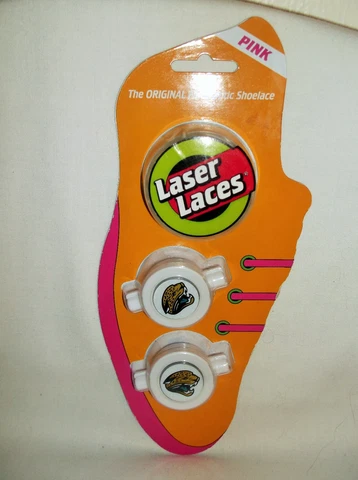 NIP NFL Jacksonville Jaguars 1 Pair Pink Laser Laces Fiber Optic Shoe Laces Cover