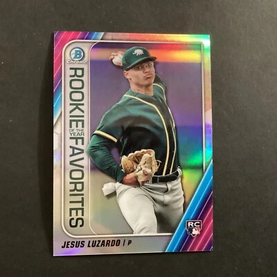 2020 Bowman Chrome Rookie Of The Year Favorites Jesus Luzardo #ROYF-JL Ex+ - Image 1 of 2