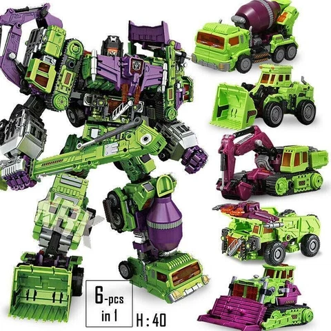 NBK TF Engineering Devastator GT 6in1 Transformers Autobot Robot Oversize Figure Cover