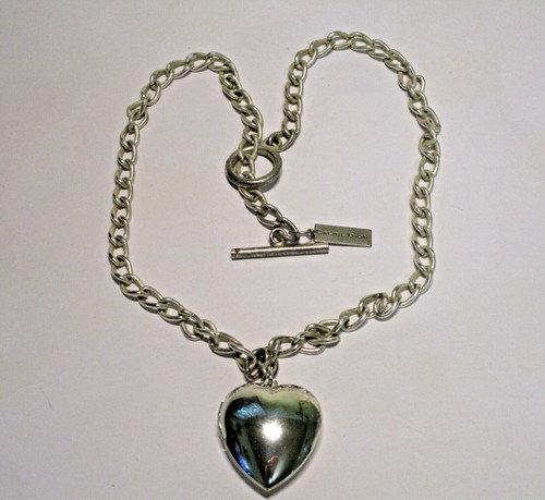 Collana con ciondolo soffio medaglione cuore Celine Dion