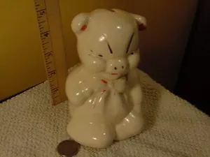 Rasoio salvadanaio vintage in ceramica Shawnee - Foto 1 di 4