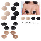 Women Reusable Invisible Skin Adhesive Cloth Cover Silicone Nipple Cover Bra Pad
