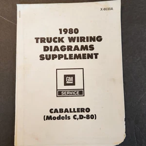 1980 GM Truck Wiring Diagrams X-8030SA Models C-D-80 - Picture 1 of 4