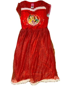 NWT Girls' Princess Red Christmas nightgown sleepwear dress - SIZE XS,S,M - Picture 1 of 1