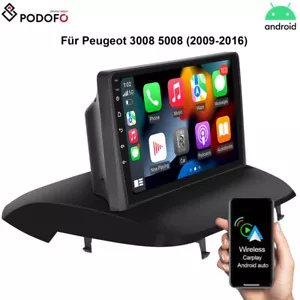 9" Autoradio Für Peugeot 3008 5008 2009-2016 Android 13 GPS Navi CarPlay WiFi BT - Bild 1 von 19