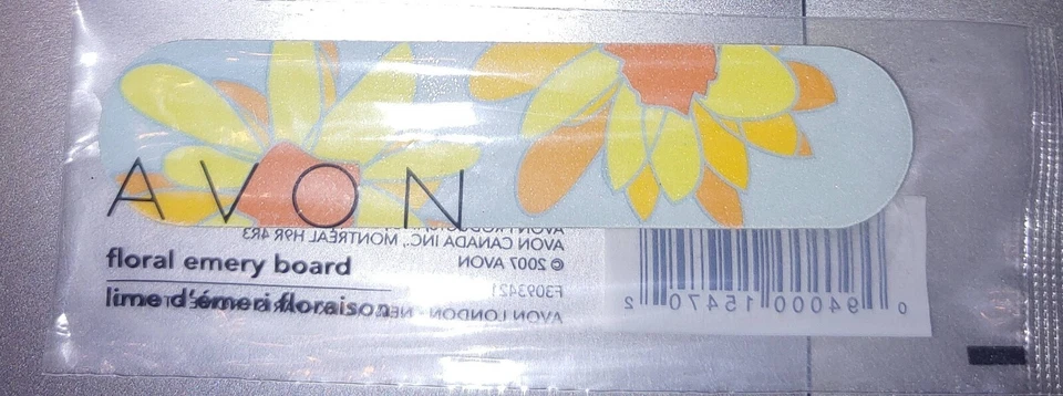 100 Avon Floral Emery Board Fingernail Nail File 2-sided Files