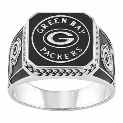 Anillo para hombre Green Bay Packers Danbury como nuevo de colección talla 15 fútbol americano NFL plateado nuevo en caja Foto 1 de 4