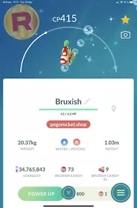 Shiny Bruxish Go Reg or 1M FAST TRADE - Imagen 1 de 2