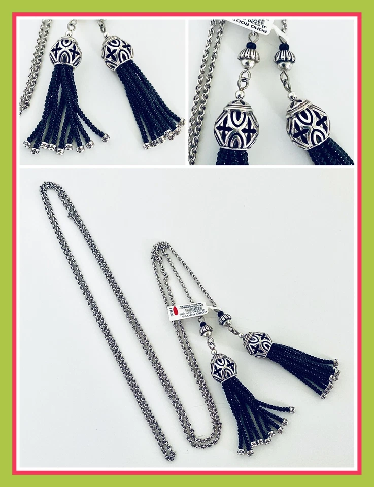 Brighton Boho Roots Tassel Lariat Necklace Pouch Jl5531 RTL Arrival