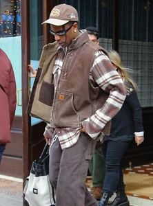Carhartt WIP Vintage Sherpa Active Vest worn by Travis Scott size M RARE - Picture 1 of 10