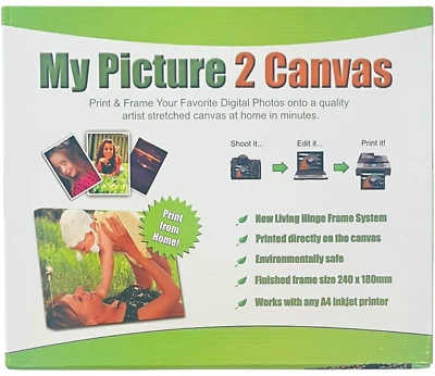 My Pictures 2 Canvas Kit Makes 3 Framed Photo to Canvas Pictures - Image 1 of 4