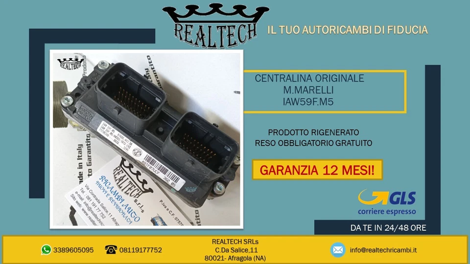 CENTRALINA MOTORE LANCIA YPSILON DAL 1999 IAW59F.M5 - Immagine 1 di 1