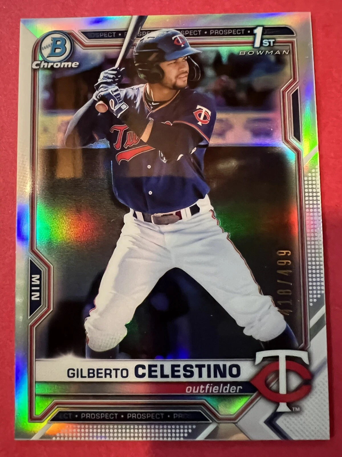 2021 Bowman Chrome - Prospects Refractor #BCP-232 Gilberto Celestino /499 (RC)
