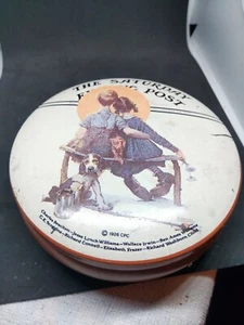 The Saturday Evening Post Collectors Series Round Tin.  April 24 1926 Series. 5" - Picture 1 of 6