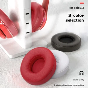 2 x Ear Pad Cushion Replacement For Beats Dre Solo 2 Solo 3 Wireless / Wired - Picture 1 of 19