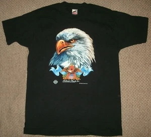 Vintage Anheuser Busch Eagle T-Shirt--1991 - Größe: L - KOSTENLOSER VERSAND - Bild 1 von 6