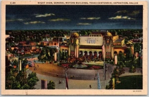 Dallas TX 1936 Texas Centennial Exposition General Motors Building Postkarte - Bild 1 von 2