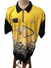 Nascar Shirt Starcom Racing Quin Houff Black Yellow Size Xl