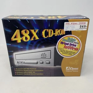 NEW Aopen 48X CD-ROM 512K Buffer UDMA / EIDE C.D.R. / CDRW Compatible - Picture 1 of 5