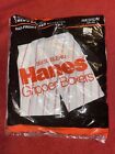 Vintage 1988 Hanes Gripper Boxers Snap Front Sz M 34-36 Pack of 3 NEW UNOPENED