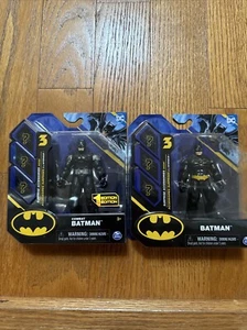 (2) DC Universe Combat Batman 1st Edition & Batman 4 inch NEW Spin Master LOT - Picture 1 of 1