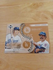 2005 Upper Deck Classics Counterparts Bill Russell/Davey Lopes #rd /1999 $$$$