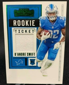🔥 D' ANDRE SWIFT 🔥 2020 Contenders Rookie Ticket  Jersey Patch    : - Picture 1 of 2
