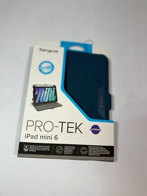 Targus THZ91302GL Case Apple iPad Mini 6th Gen - Blue [w/Pencil Holder] Pro-Tek - Image 1 of 3
