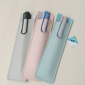 PU Pen Protection Cover Holder Soft Pencil Case Pen Pouch Stationery Pen Bag WIV - Picture 1 of 19