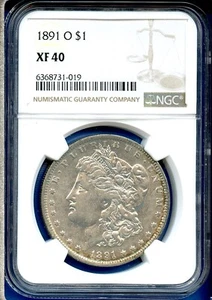 1891 O NGC XF40 Morgan Silver Dollar $1 US Mint Coin Rare Date 1891-O XF-40 - Picture 1 of 3